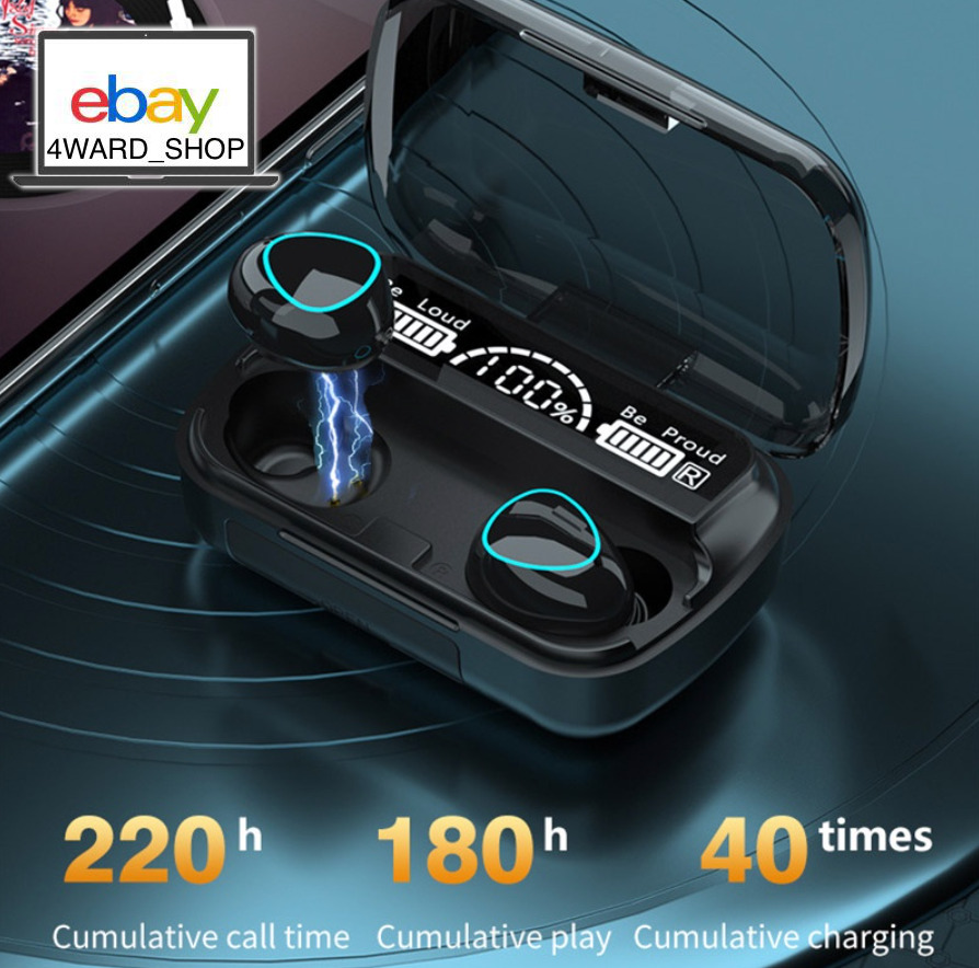 Bluetooth TWS Earbuds with Powerbank Charging Case