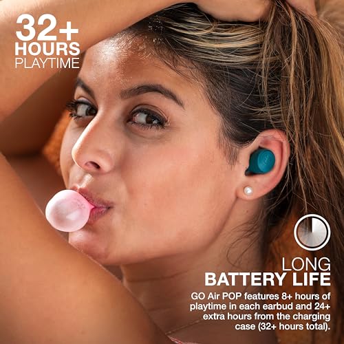 Teal Wireless Bluetooth Earbuds with Charging Case