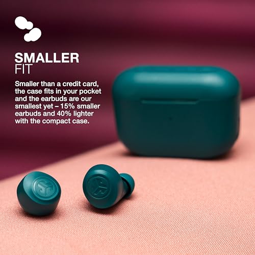 Teal Wireless Bluetooth Earbuds with Charging Case