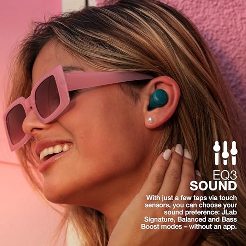 Teal Wireless Bluetooth Earbuds with Charging Case