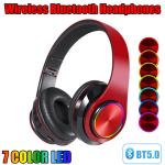 Foldable Bluetooth over-ear DJ headphones