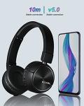 Wireless Bluetooth Headphones with Mic & 20H Playback