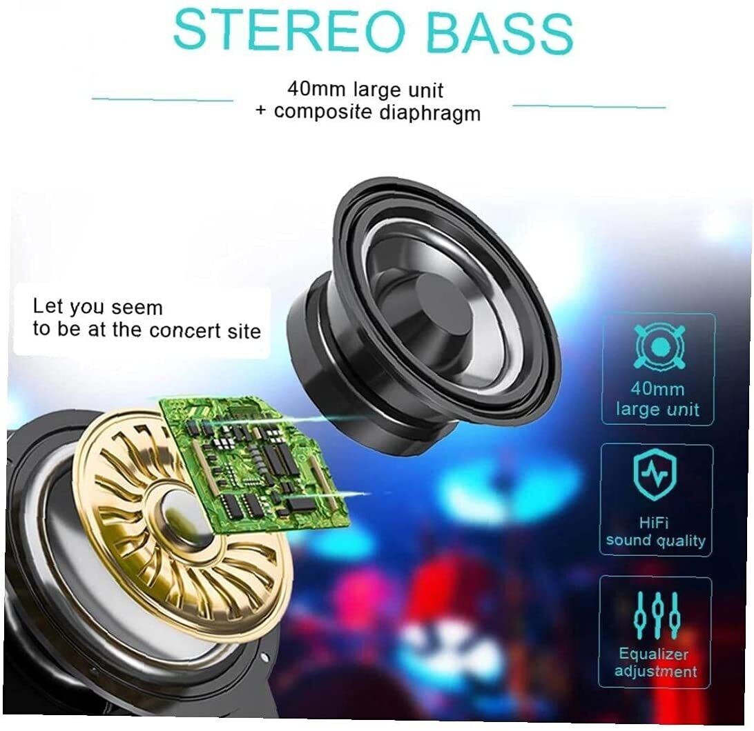 Foldable Bluetooth over-ear DJ headphones
