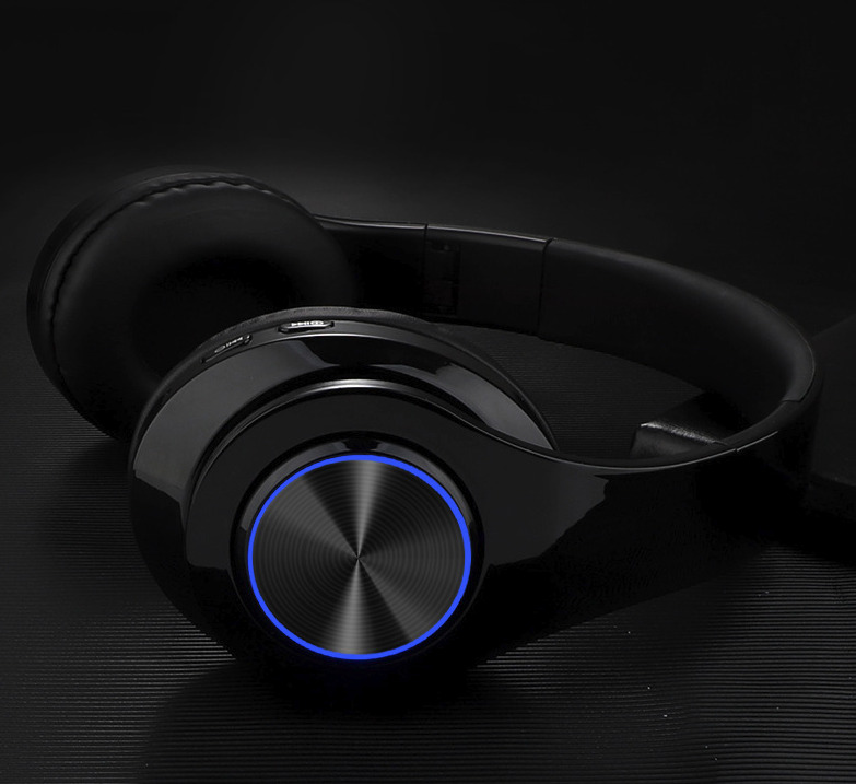 Foldable Bluetooth Wireless DJ Headphones with Mic