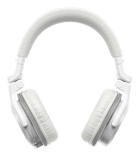 White Pioneer DJ Headphones with Bluetooth Connectivity