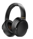 Wireless Over-Ear Headphones with Mic - Black
