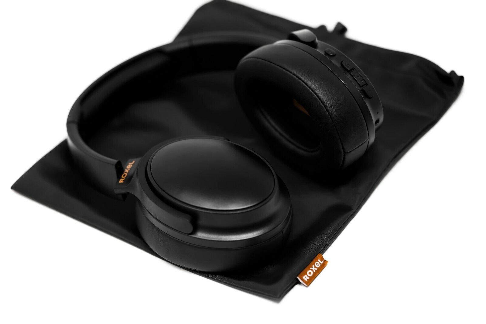 Wireless Over-Ear Headphones with Mic - Black