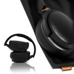 Wireless Over-Ear Headphones with Mic - Black