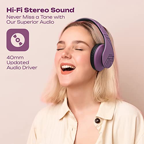 Wireless Over-Ear Bluetooth Headphones with Mic & FM