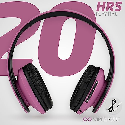 Wireless Over-Ear Bluetooth Headphones with Mic & FM