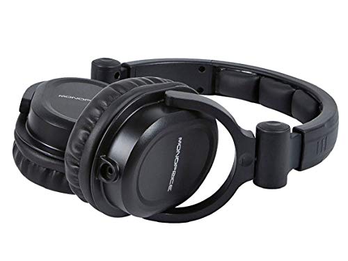 Hi-Fi DJ Over-Ear Headphones with Mic - Black