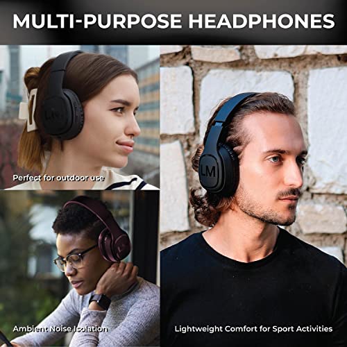 Louise&Mann Bluetooth Over-Ear Headphones with Mic