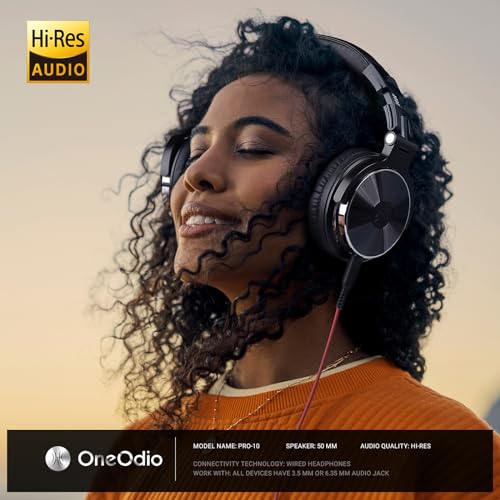 OneOdio Over Ear DJ Headphones with 50mm Drivers