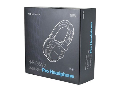 Hi-Fi DJ Over-Ear Headphones with Mic - Black