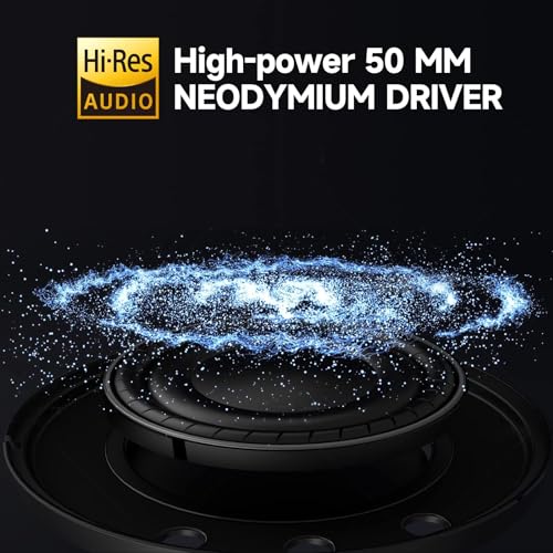 Red Over-Ear Headphones with Hi-Fi Sound & Bass Boost