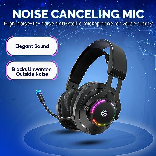 LED Gaming Headset with Microphone for Consoles & PC