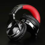 Red Over-Ear Headphones with Hi-Fi Sound & Bass Boost