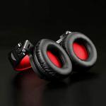 Red Over-Ear Headphones with Hi-Fi Sound & Bass Boost