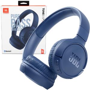 Blue JBL On-Ear Wireless Headphones with Bluetooth