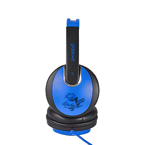 Kidz On-Ear Blue DJ Headphones with Soft Ear Pads