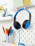 Kidz On-Ear Blue DJ Headphones with Soft Ear Pads
