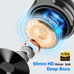 Wireless Foldable Headphones with Mic & Deep Bass