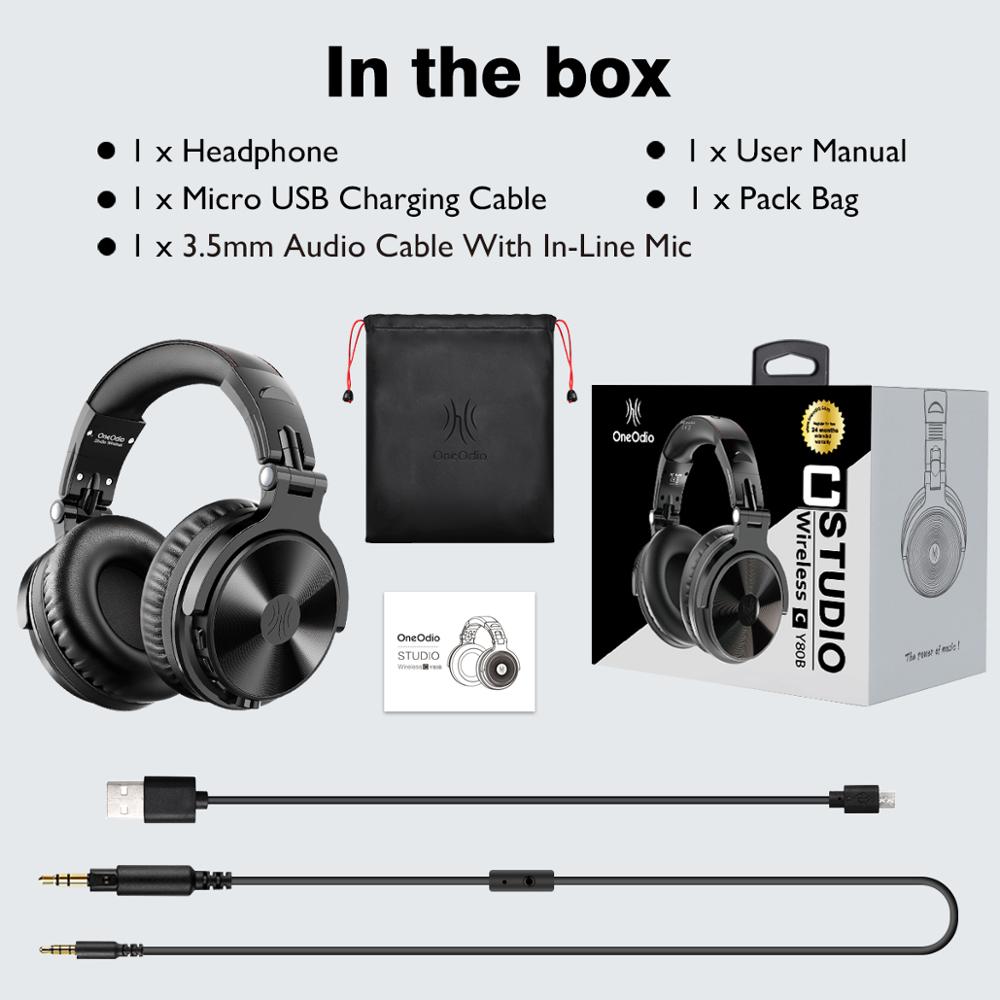 Wireless Foldable Headphones with Mic & Deep Bass