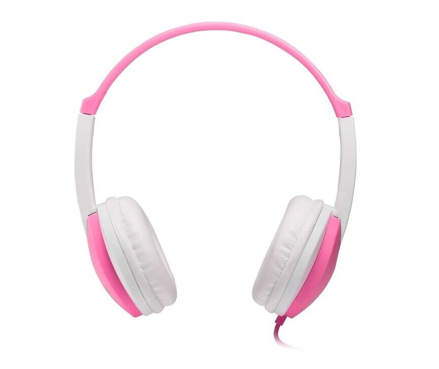 Pink Kidz On-Ear DJ Headphones with Adjustable Headband