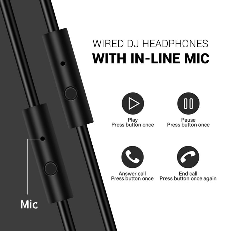 OneOdio Over-Ear Studio Headphones with Mic