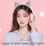 Cute Cat Ear Bluetooth Headphones with Mic