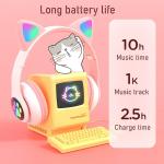 Cute Cat Ear Bluetooth Headphones with Mic