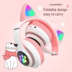 Cute Cat Ear Bluetooth Headphones with Mic
