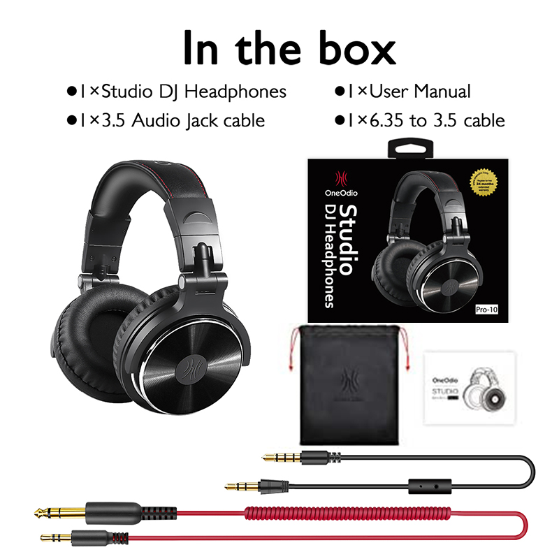 Oneodio DJ Headphones with Mic for Devices