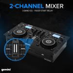 Gemini CDM-4000BT Professional DJ Mixer with Bluetooth Streaming
