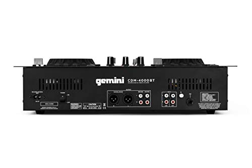 Gemini CDM-4000BT Professional DJ Mixer with Bluetooth Streaming