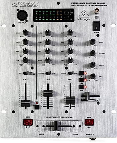 Behringer PRO Mixer DX626 - 3 Channels, BPM Counter, VCA Control