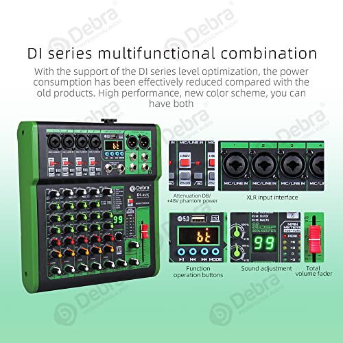 Debra 6 Channel Audio Mixer with DSP Effects