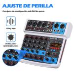 Mini DJ Mixer with USB, Bluetooth and DSP Effects