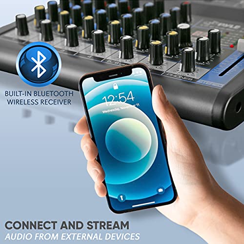 Pyle Audio Mixer System with Bluetooth - PMXU63BT