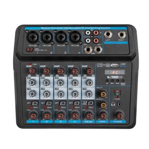 6-Channel Bluetooth DJ Mixer Console