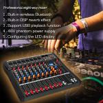 Depusheng DA8 Professional 8-Channel Mixer Console