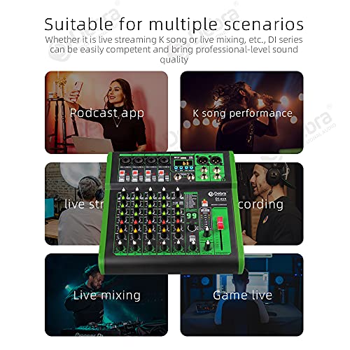Debra 6 Channel Audio Mixer with DSP Effects