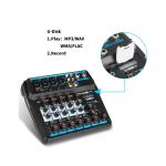 6-Channel Bluetooth DJ Mixer Console