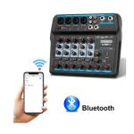 6-Channel Bluetooth DJ Mixer Console