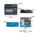 6-Channel Bluetooth DJ Mixer Console