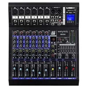 Weymic MX-60 6-Channel Professional Mixer w/ USB & EQ