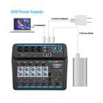 6-Channel Bluetooth DJ Mixer Console