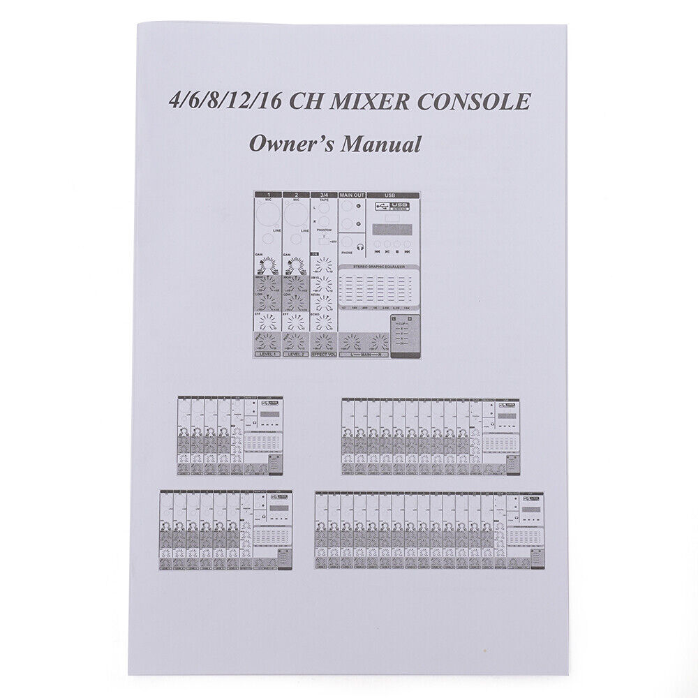 Bluetooth Stereo Audio DJ Mixer with USB