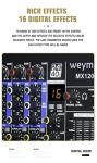 Weymic MX-60 6-Channel Professional Mixer w/ USB & EQ
