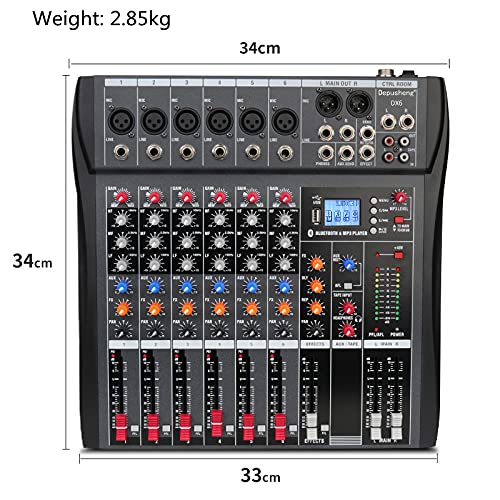 Depusheng DX6 Mixer: Professional, Digital, Monster Sound & More